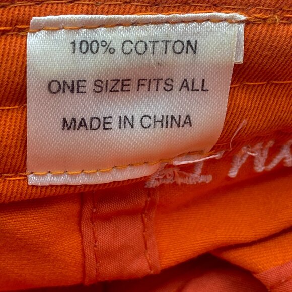 HOOTERS Vintage Baseball Hat Orange with White Lettering Men's/Women's OS Rare - Picture 7 of 8